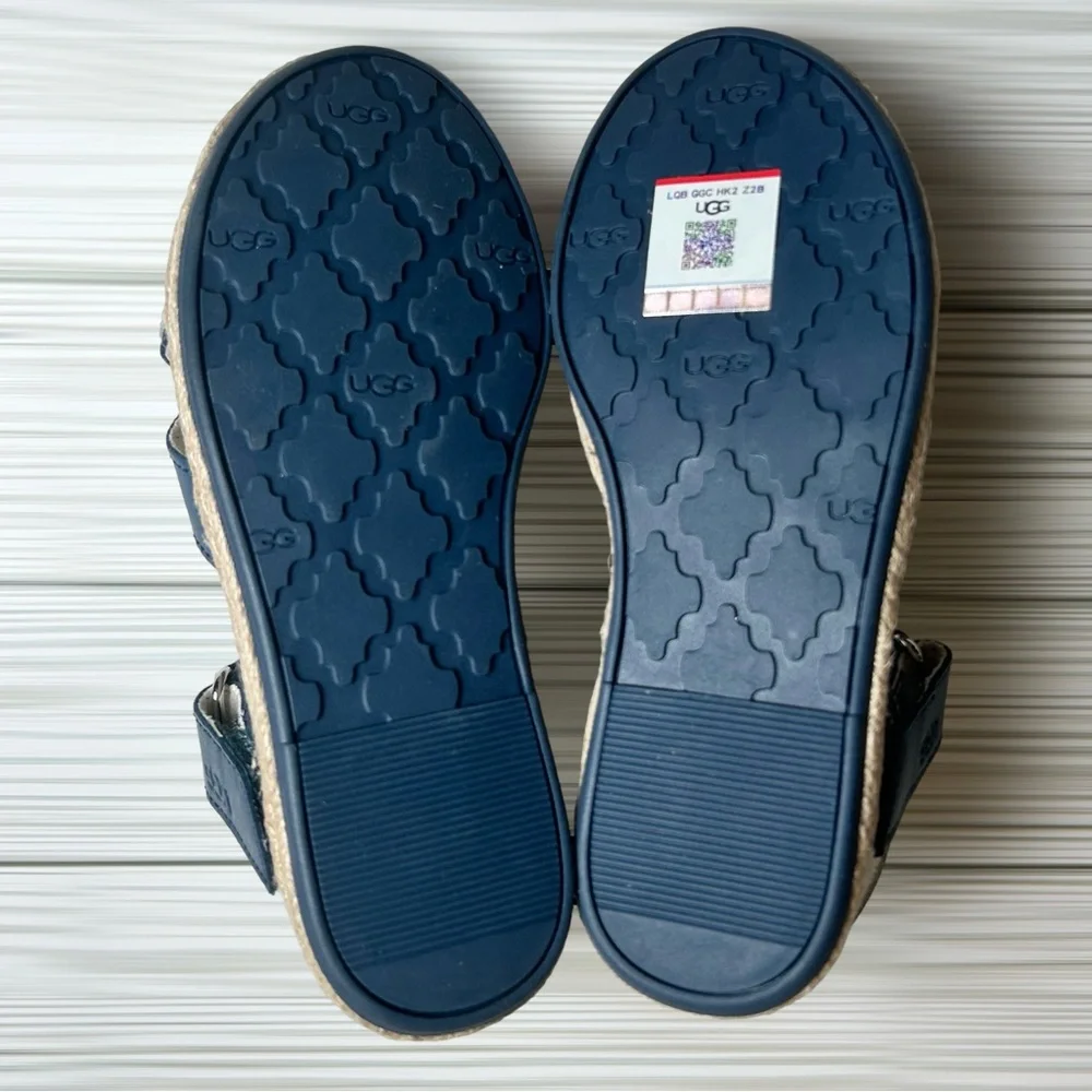 UGG Sandals Anamarie Leather Jute Wrap Girl’s Size 12